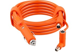 MSMXCS 12V/24V Car Charger DC7909/DC8020 Cigarette Lighter 14AWG DC 8mm Charging Cable for Jackery Explorer 1000 V2/500/300/240 BLUETTI EB3A/EB70/EB70S Goal Zero Yeti Anker Portable Power Station 2M/6.6FT