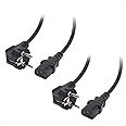 Cable Matters Lot de 2 Cable Alimentation PC à 3 Broches de 2 m, câble d'alimentation C13 (câble Alimentation PC IEC C13), câ
