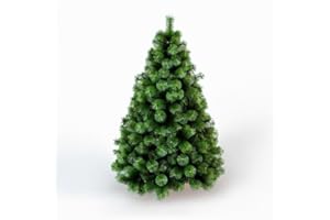 . ILUMINA TU VIDA . PANDA HOME Panda Home Árbol de Navidad Artificial PVC con Soporte Metálico – Modelos Classic, Frutos Rojos, Nieve, Pino, Pino Blanco, Pino Nieve y Pino Piña – Alturas de 60 a 240 cm -Pino-90CM