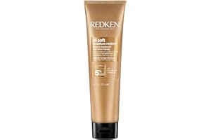Redken Haarmaske mit Hyaluron für trockenes Haar, Anti-Frizz und Hitzeschutz bis 230° C, All Soft Moisture Restore Leave-In Maske, 1 x 150 ml