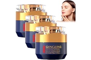PUKMQU Qingling Cream for Wrinkles, Qingling Firming and Anti-Wrinkle Cream with Polypeptides, Qingling Face Cream, Qingling Wrinkle Removal Cream, Qingling Cream for Wrinkle Removal (Pack of 3)