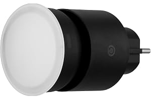 REV uttag – 4-stegs dimbar, 10 W, 850 lm, 3 000 K, uttagsljus för insättning i uttag, förlängningskabel och flera uttag, antr