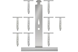 ZALAVA Soporte Metálico para Persianas 10 Unidades - Gancho Bipartido Acero de Alta Resistencia - Compatible con Persianas Eléctricas y Manuales - Máxima Durabilidad para Uso Intensivo