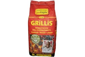 HLKAUF Profagus Favorit Grillbriketts Grillis Sommerhit Premium Qualität 10kg | Grillen + GRATIS HL Kauf Notizblock