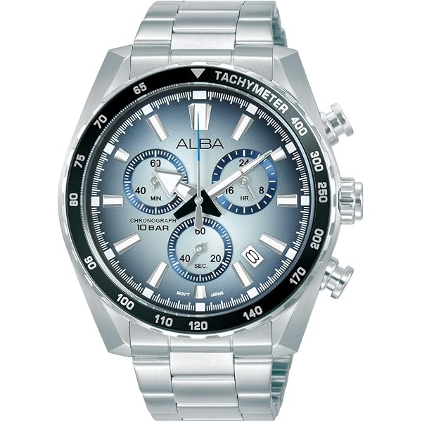 Buy ALBA AX7005X1 Metallic Gold Chronograph Watch, Men's Sporty