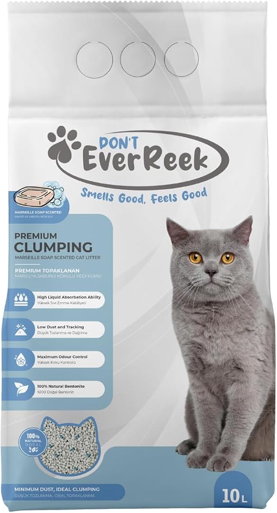 Ever Reek Kedi Kumu (10 Litre, Marsilya Sabunu Kokulu)