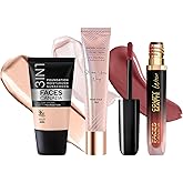 FACES CANADA Celeb Glow Combo |Strobe Cream - Rose Gold, 18ml + Hydra Matte Foundation - Rose Ivory, 18ml + Comfy Matte Wow -