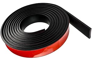 ACTIUSIS Samoprzylepne paski gumowe, neoprenowa mata gumowa, profil gumowy, do uszczelek DIY, izolacja, ochrona przed wibracjami, ochrona wykładzin podłogowych, 50 mm (szer.) x 3 mm (śr.) x 3000 mm (L)