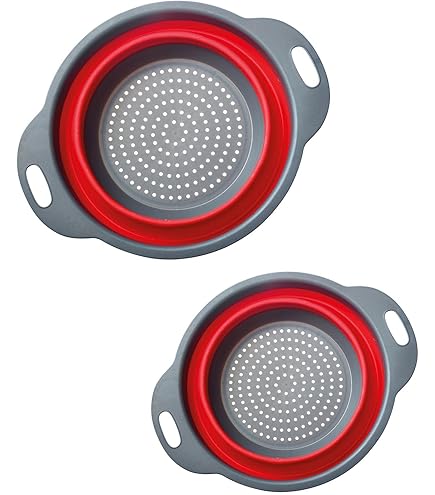 Set 3 Scolapasta Pieghevoli In Silicone Walfos - 25/29/34cm, Lavabili In Lavastoviglie - Foto 6