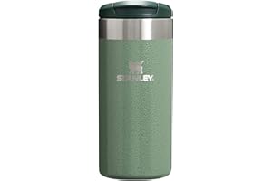 STANLEY Aerolight Transit Termo Cafe para Llevar 0.35L - Mantiene el Calor Durante 6 Horas - Compatible con Soporte para Coche - Taza Café Antifugas - Apta Para Lavavajillas - Green