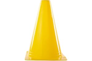 Ronex Sports Set de 12 Conos para Entrenamiento Fútbol - 15 CM/ 6" - Conos de señalización Conos Tráfico | Ideal para el Entrenamiento Fútbol, Deportes y Juegos, Entrenamiento del Perro | Colores varios
