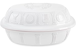 ROMERTOPF Römertopf Cocotte 50 ans pour 6 à 8 personnes – Cocotte de 5 litres avec couvercle en céramique – Pour mijoter, rôtir et cuire à la vapeur – Passe au four