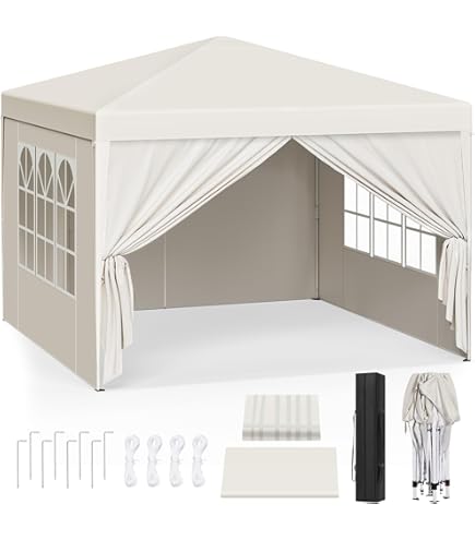 Partytent - 3x3m - Paviljoen - Opvouwbaar en Waterdicht - Tuint