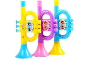JTLB Trompette de Clown Trompette pour Enfants en Plastique, Trompette Jouet Trompette pour Enfants Instrument à Vent pour Apprendre et pratiquer Un Instrument de Musique pour Enfants