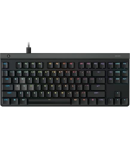 ZENAIM Keyboard TKL, Wired US Layout, Low Profile, Rapid Trigger
