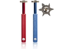 HIFROM Rillenschärfer mit 6 Köpfen – Golfschläger-Rillenschärfer, Werkzeug und Reiniger für alle Eisen, Pitching-Sandhollen, Lücken und Anflugkeile und Mehrzweckschläger