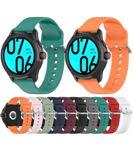 Cinturino In Silicone Per Ticwatch Pro 5 | Sostituzione Classica E Morbida | Regolabile Da 140 A 215 Mm | Colori Alla Moda Per Ogni Polso - 3