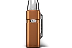 Thermos Très Grande flasque de 1,2 L en Acier Inoxydable, Acier Inoxydable, cuivré, 33.6 x 11.99 x 33.6 cm