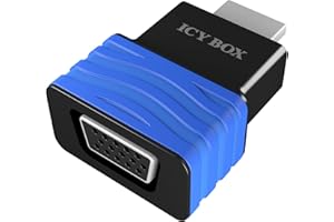 ICY BOX IB-AC516 Câble HDMI vers VGA Noir/Bleu