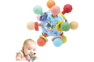 TOHIBEE Baby Montessori Sensory Toys for 0-6 6-12 Months, Baby Teether Teething Toys for Babies 0 3 6 9 12 18 Months, Newborn Infant Learning Developmental Toys Gifts for 1 2 Year Old Boys Girls