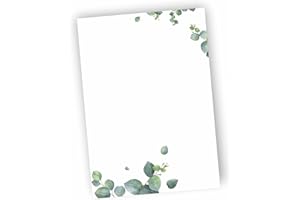 zartbesaitet.com Schöne Produkte aus Papier Feuilles d'eucalyptus DIN A6 (50)