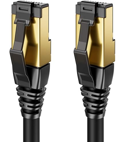 Câble RJ45 Vers RJ45 6 Mètres – Noir – Rond – Neuf – Marque Générique