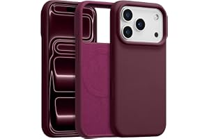 UCASONG Magnetiskt flytande silikonfodral för iPhone 18 Pro Max, plommon