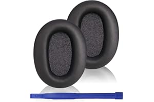 Adhiper WH-CH710N Ear Pads Compatible with Sony WH-CH700N,WH-CH710N,WH-CH720N Headphones, Replacement Ear Pads with Soft Protein Leather and Memory Foam (Black)