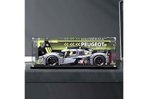 APRILA Vitrine en acrylique de 3 mm pour 42156 Technic Peugeot 9X8 24H Le Mans Hybrid Hypercar - Étanche à la poussière - Pour Lego 42156 - 62 x 30 x 20 cm (vitrine uniquement)