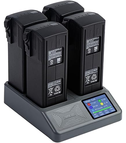 Station Charge Triple DJI Mavic 3 - Ecran LCD, Charge Simultanée 3 Batteries, Portable 65W Max