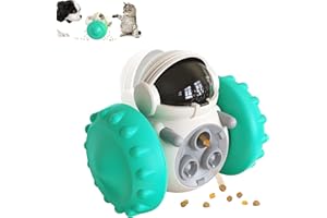 Aresvrgo Alimentador de Comida para Perros Pequeños y Medianos - Juguetes Interactivos para Entrenamiento de IQ - Comedero Lento para Mascotas (Blue)