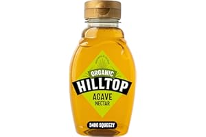 HILLTOP HONEY Hilltop Agave Nectar - Organic - Squeezy Bottle - 330g