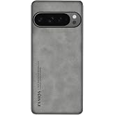 Microcase Google Pixel 10 i&ccedil;in Luxury Leather Series Deri Desenli Plastik Koruma Kılıf - AL8125 (Gri)
