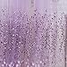 1M*2M Romantic Curtains Voile Tulle Flower Door Valances Panel Window Balcony for Home Decor (Purple)