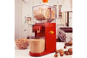 HiCOZZIE Macchina Elettrica per la Produzione di Burro di Arachidi, Smerigliatrice per Noci per Salsa di Sesamo, Macinatrice Automatica, per Macinare Spina Europea Facile da Usare