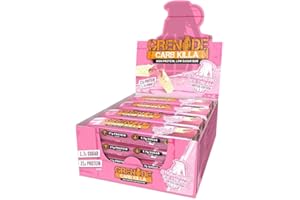 Grenade Carb Killa High Protein and Low Carb Bar, 12 x 60 g - Strawberry Ice Cream