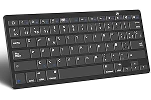 OMOTON Bluetooth Teclado Español con Sistema iOS/iPadOS, Compatible con iPad 8 10.2, iPad Air 4 2020, iPad 9.7, iPad 10.5, iPad 12.9 - Negro