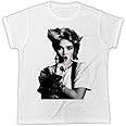 Cool Madonna T-Shirt Lollipop Poster Pop RETR Gift Present Unisex Retro Cool 80S White
