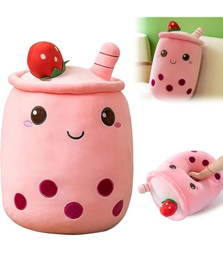 Coussin Peluche Bubble Tea Taro Violet - Trop Mignon Et Doux, Parfait Pour Câlins Et Déco !