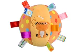 CAISHOW Dog Plush Ball Squeak Toys Soft Dog Squeaky Dog Toy Stuffed Animal Interactive Separation Anxiety Relief For Puppy Small And Medium Dogs Playing Pet Toy