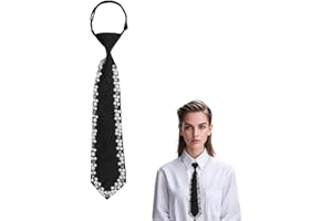 FloralGrace Cravates pour femmes avec perles, longue cravate, cravate pour uniforme JK, cravate fine, cravate réglable, multicolore, L