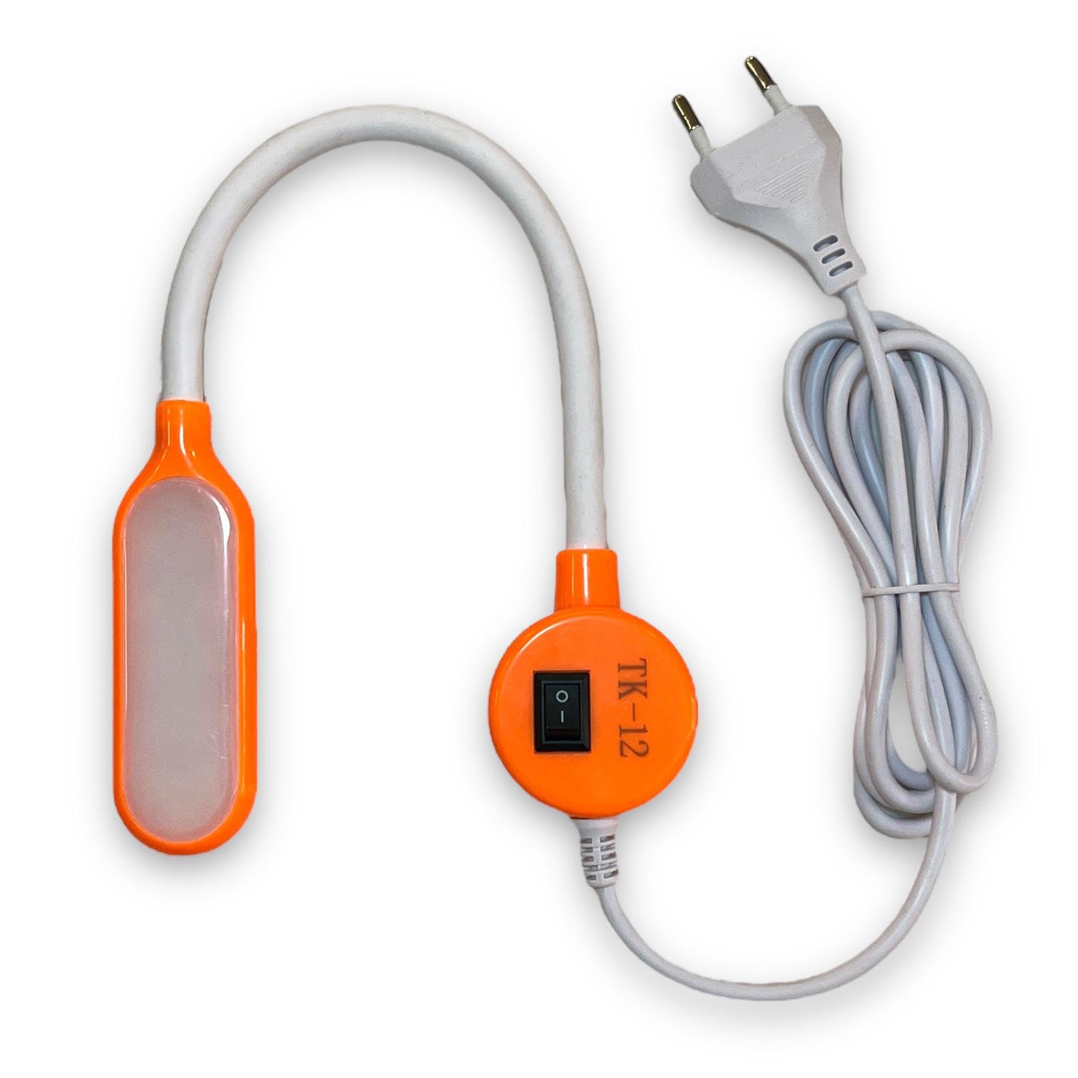 LED Sewing Machine Light | Magnetic flexible multiuse Light with Switch, White and Orange mix color for sewing maching | Drill Presses, Desks, Music Stands, Craft, Workbenches, Lathes Lamps (Orange)