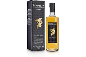 Penderyn Myth, Single Malt Welsh Whisky, Dragon Range, - 40% ABV,70 cl, Great for Birthdays and Christmas, Made at Penderyn Distillery with Water from Brecon Beacons, Complete in Premium Gift Box