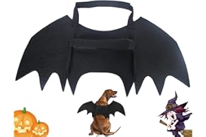 NEOGULY Pet Halloween Costume Cat Dog Bat Wings, Dress Up Funny Cool Apparel for Cosplay Party, Halloween Party Decoration, Holiday Decorations Clothing, Dog Cat Dress Up Accessories