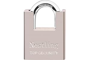 AMMIY 60mm Padlock Best Used for Warehouse, Container, Garage, Shutter, Storage Units, Sheds, Garages, Fences High Security Padlock with 4 Keys