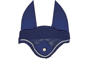 Horsenjoy Fliegenhaube Desire Fliegenschutz Pferdemütze (Dunkelblau)