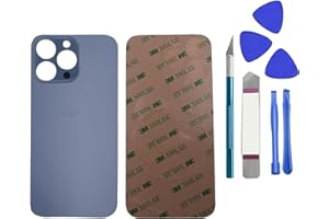 Dakexiong Hinteres Glas Ersatz für iPhone 13 Pro hinteres Glas mit Reparatur-Werkzeug-Kit und Reparatur-Kit, (Sierra Blue)