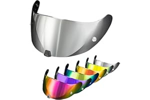 PSLER Helmet Visor for T520 ST1400 R1 - T520 ST1400 R1 Face Shield Helmet Visor Helmet Accessories,Silver-Mirror