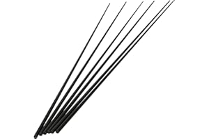 Aopin 6pcs Carbon Fiber Rod Pultrusion 3mm(OD) for Quadcopter, DIY project, Solid Matte Pole, Length 400mm