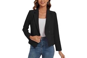 MINTLIMIT Womens Blazer Button Closure Casual Blazers Elegant Jackets Long Sleeve Ladies Suits Front Lined with Pockets